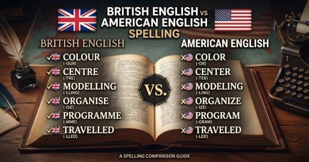 British English vs American English Spelling