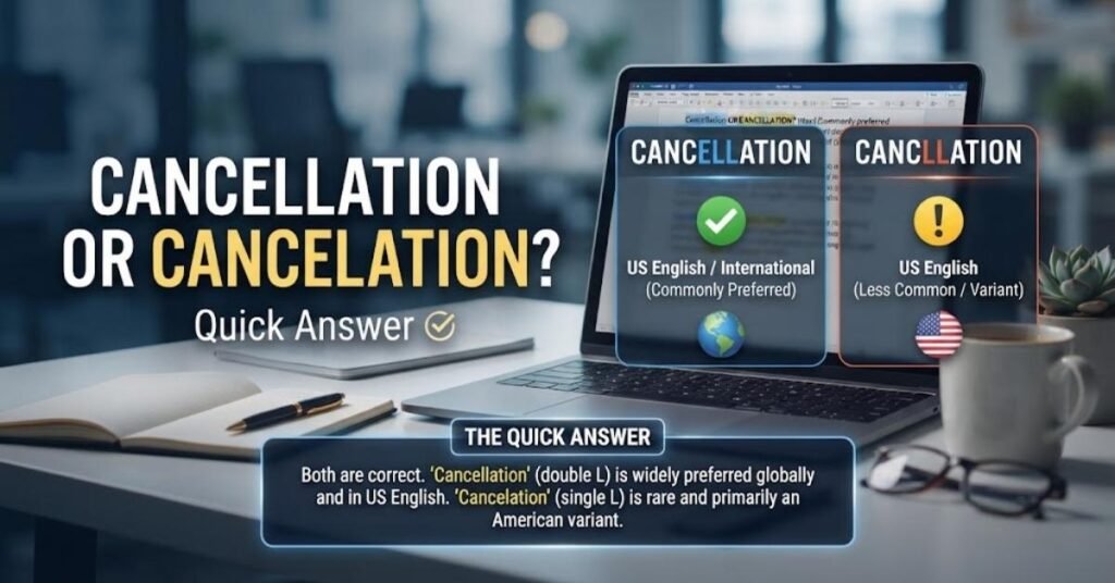 Cancellation or Cancelation – Quick Answer