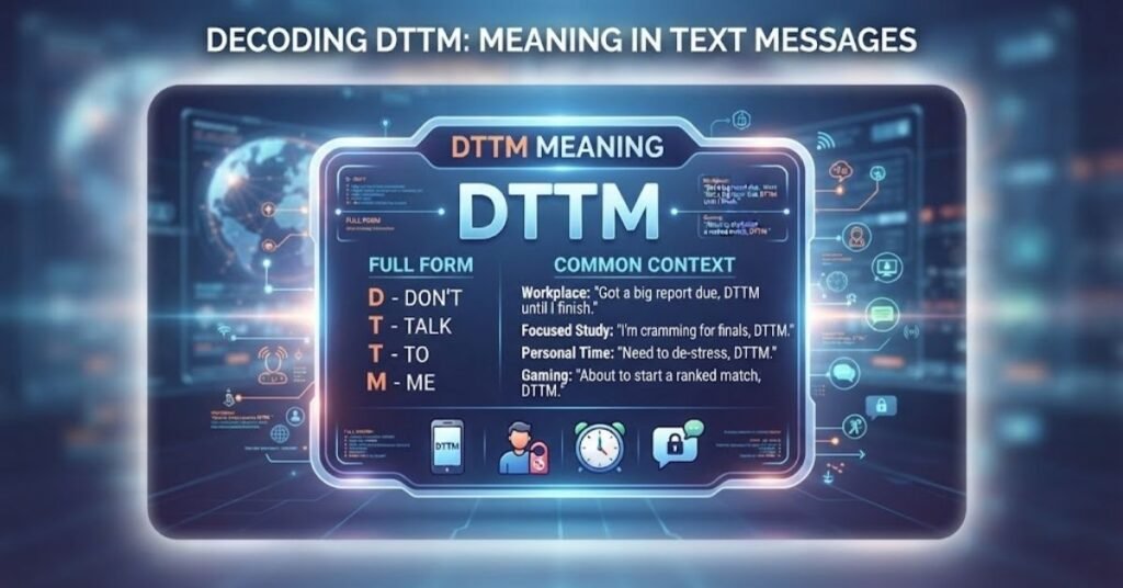 DTTM Meaning in Text Messages