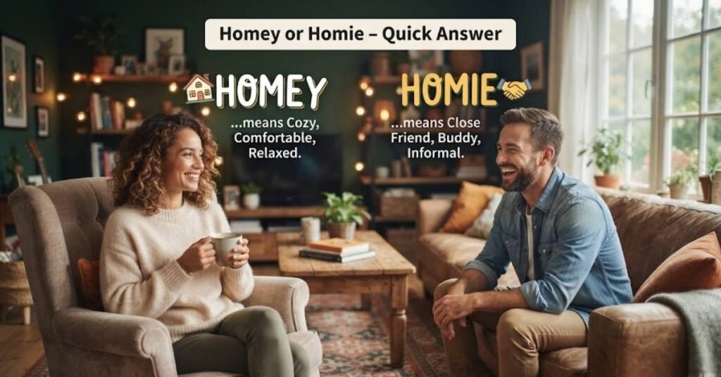 Homey or Homie – Quick Answer