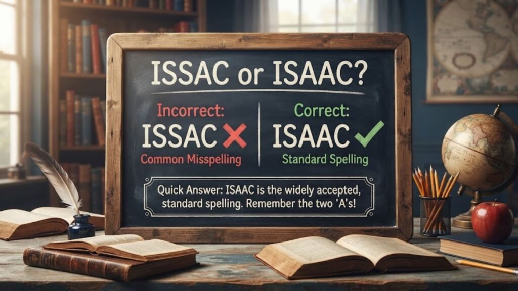 Issac or Isaac – Quick Answer
