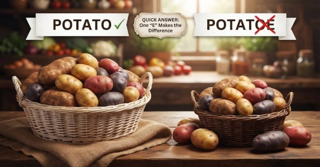Potato or Potatoe – Quick Answer