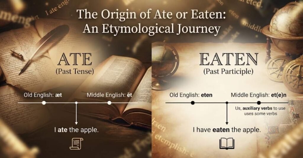 The Origin of Ate or Eaten