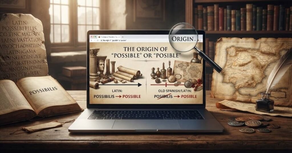 The Origin of Possible or Posible