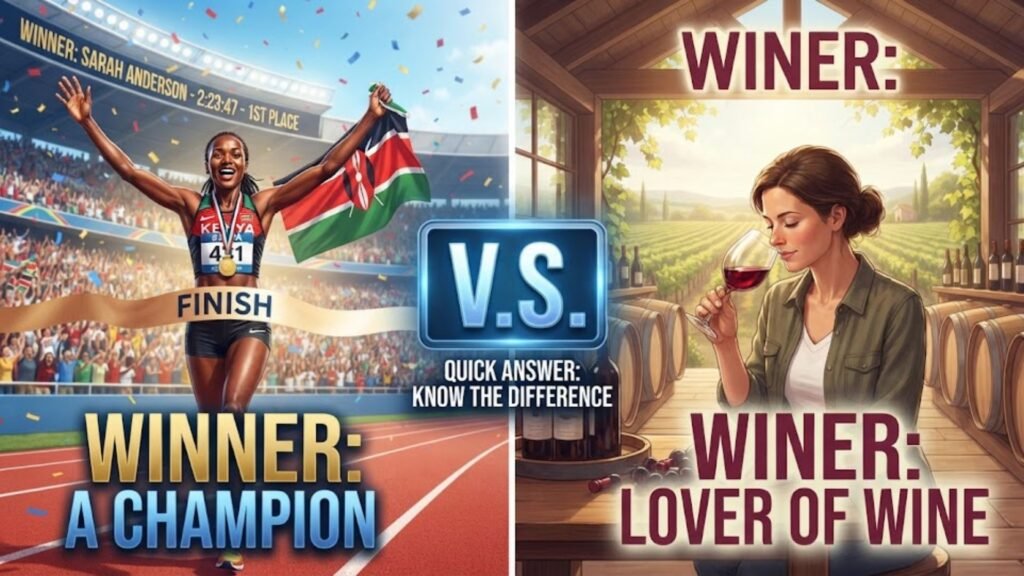 Winner or Winer – Quick Answer